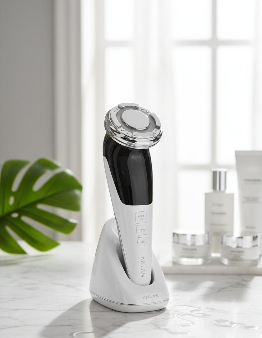 ANLAN Professional Hot & Cold Facial Massager with EMS – Advanced Skin Rejuvenation Device
