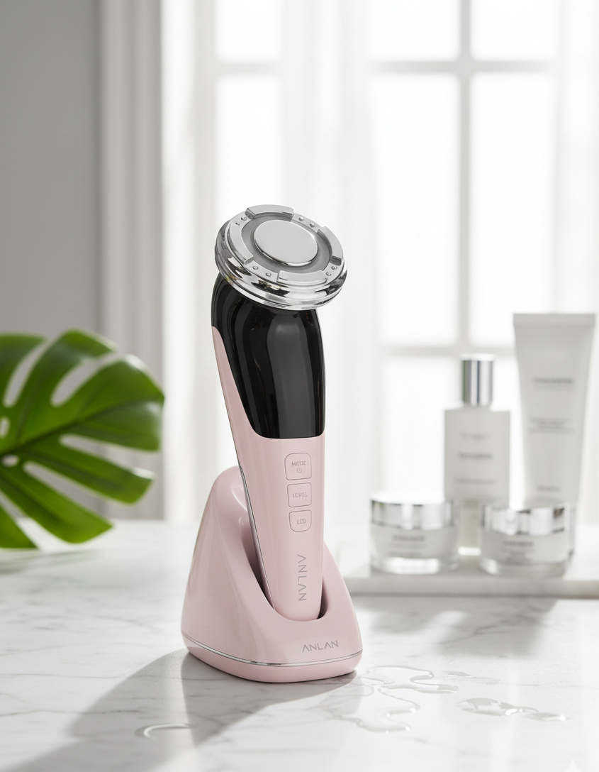 ANLAN Professional Hot & Cold Facial Massager with EMS – Advanced Skin Rejuvenation Device