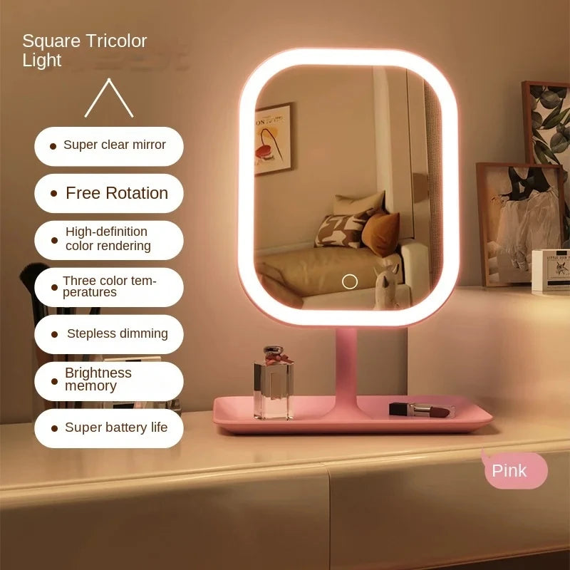 LED Makeup Mirror – Touch Control 3 Colors