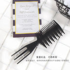 Professional Double-Sided Fishbone Comb – Men's Styling