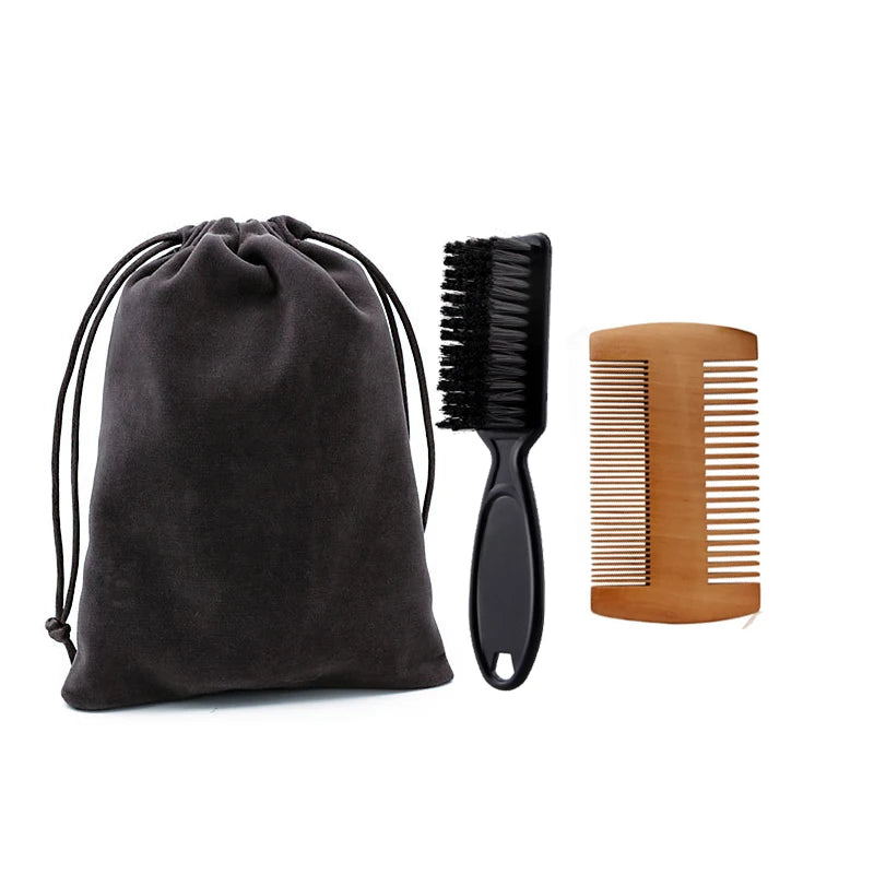 Premium Boar Bristle Beard Grooming Set