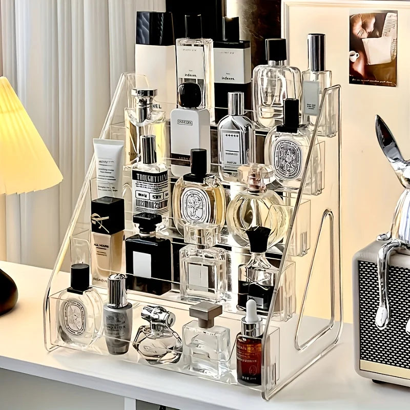 AuraShelf Acrylic Perfume & Vanity Organizer