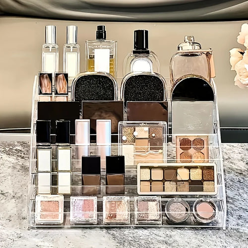 AuraShelf Acrylic Perfume & Vanity Organizer