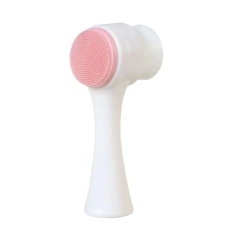 Dual-Sided 3D Silicone Facial Cleansing & Massage Brush