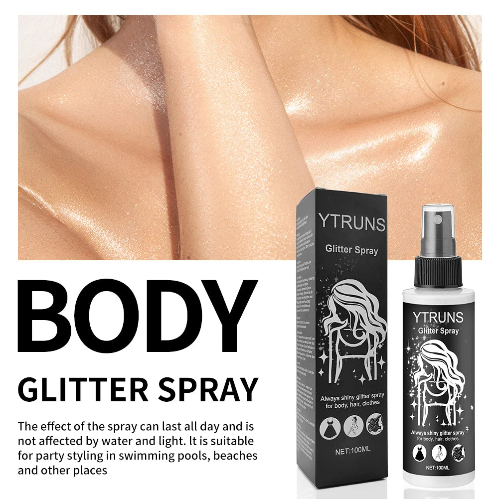 Diamond Glitter Spray 3-in-1 for Body, Hair & Clothes