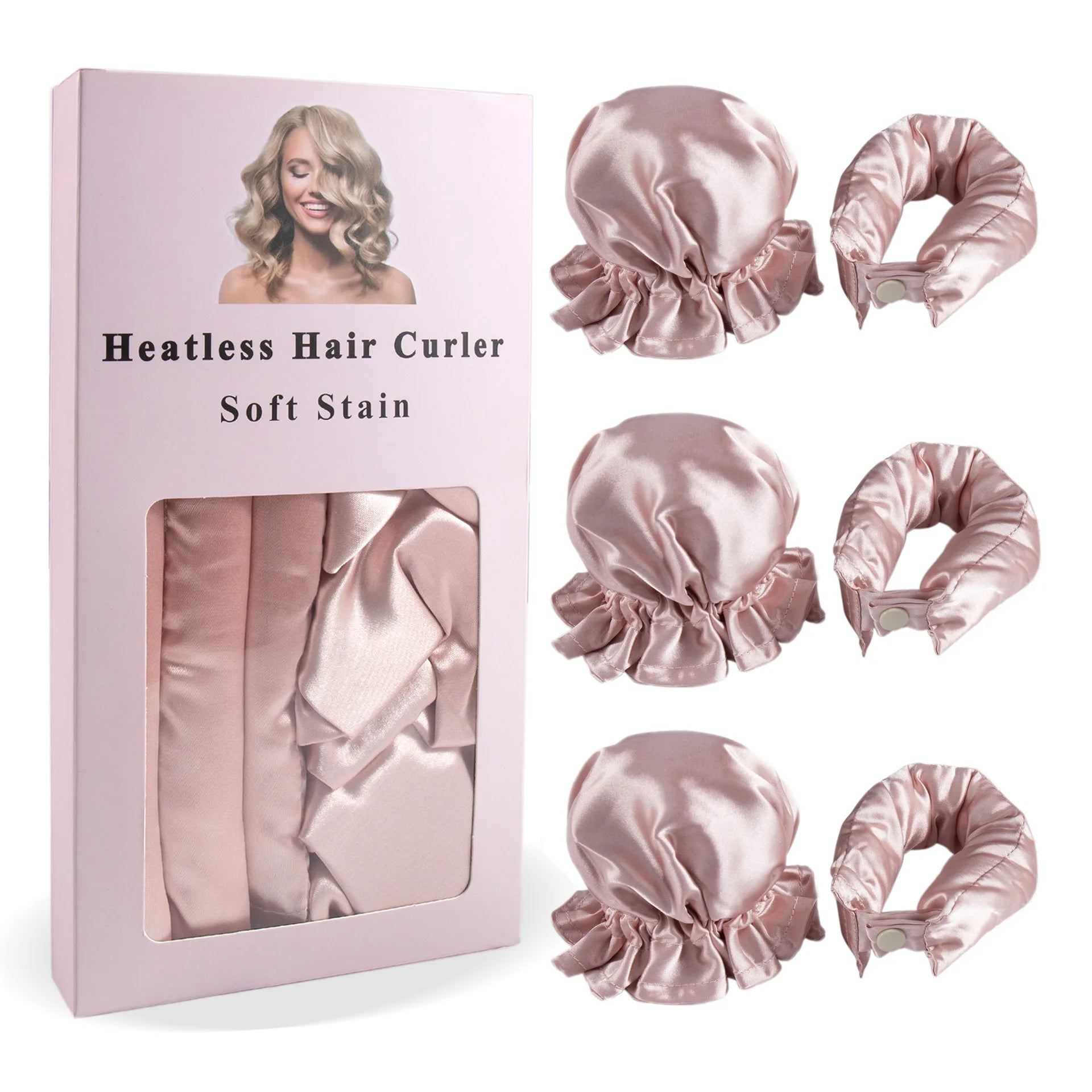 Satin Heatless Hair Curlers