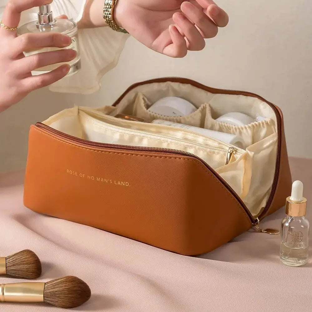 Elegant Travel Makeup Organizer & Vanity Bag