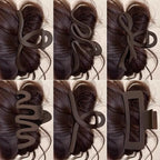 Matte Chocolate Hair Claw Clip