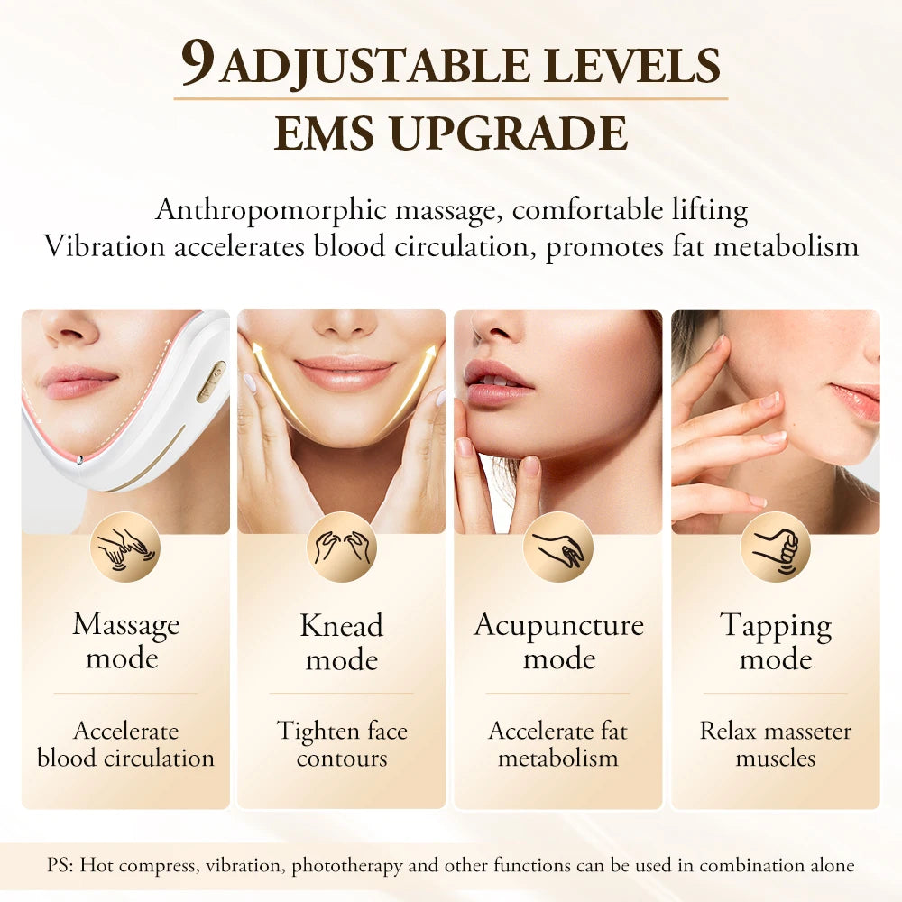 ANLAN Facial Lifting Device: EMS Slimming & Light Therapy