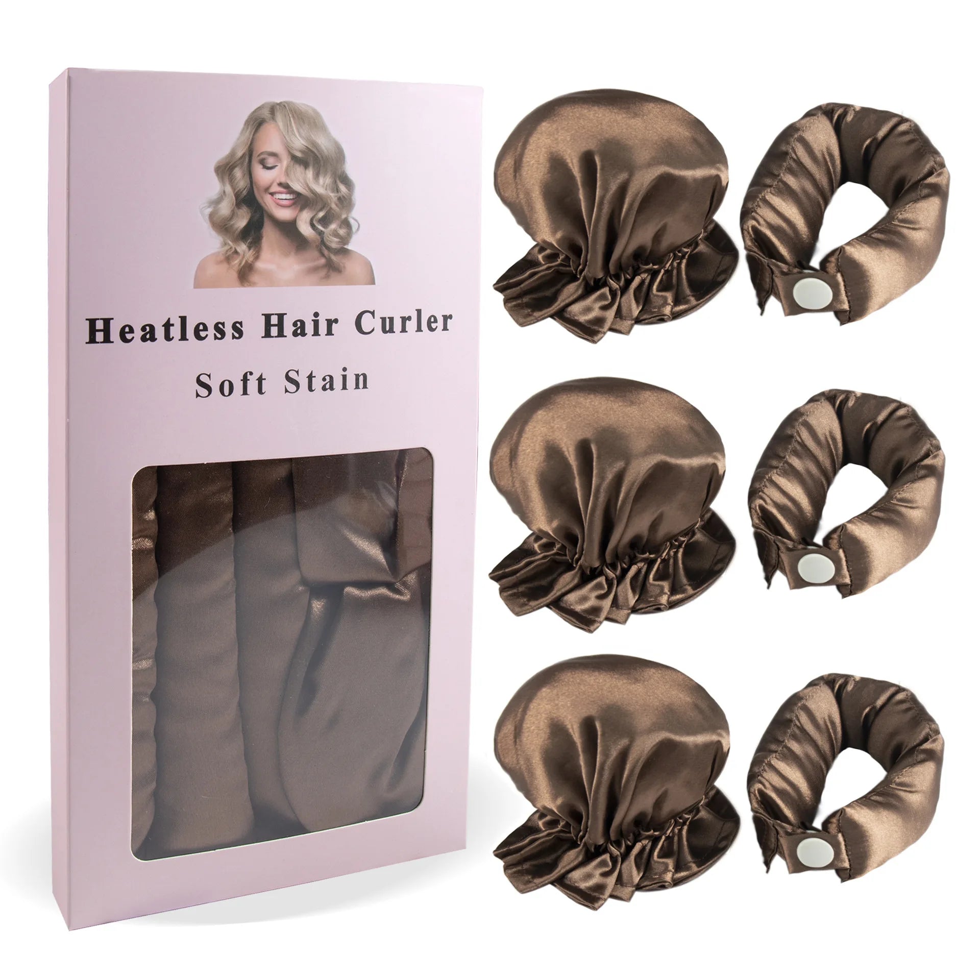 Satin Heatless Hair Curlers