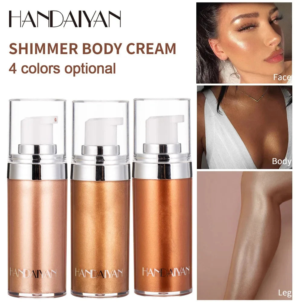 HANDAIYAN Shimmer Body Cream Liquid Face & Body Highlighter