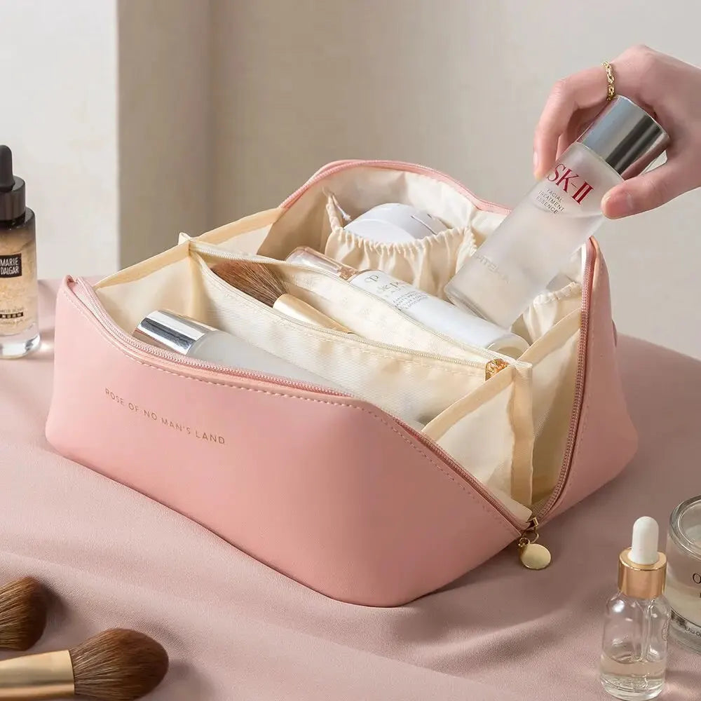 Elegant Travel Makeup Organizer & Vanity Bag