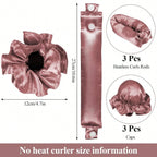 Satin Heatless Hair Curlers