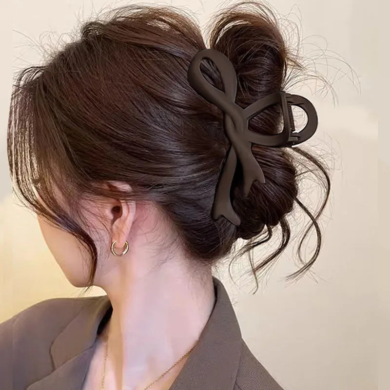 Matte Chocolate Hair Claw Clip
