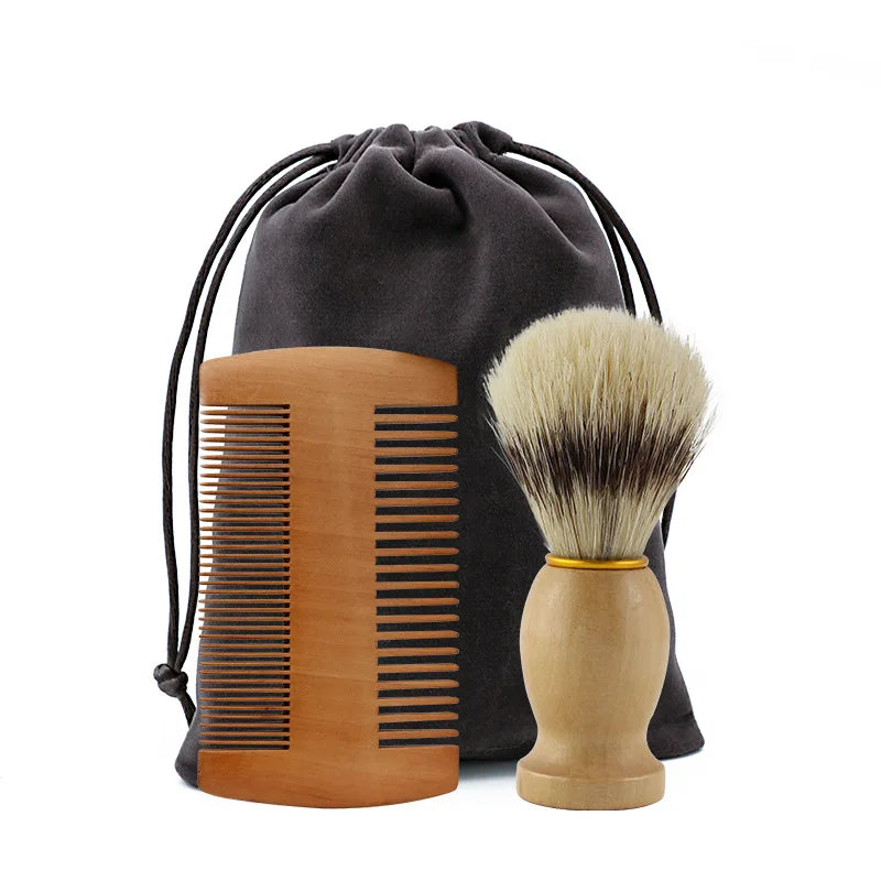 Premium Boar Bristle Beard Grooming Set