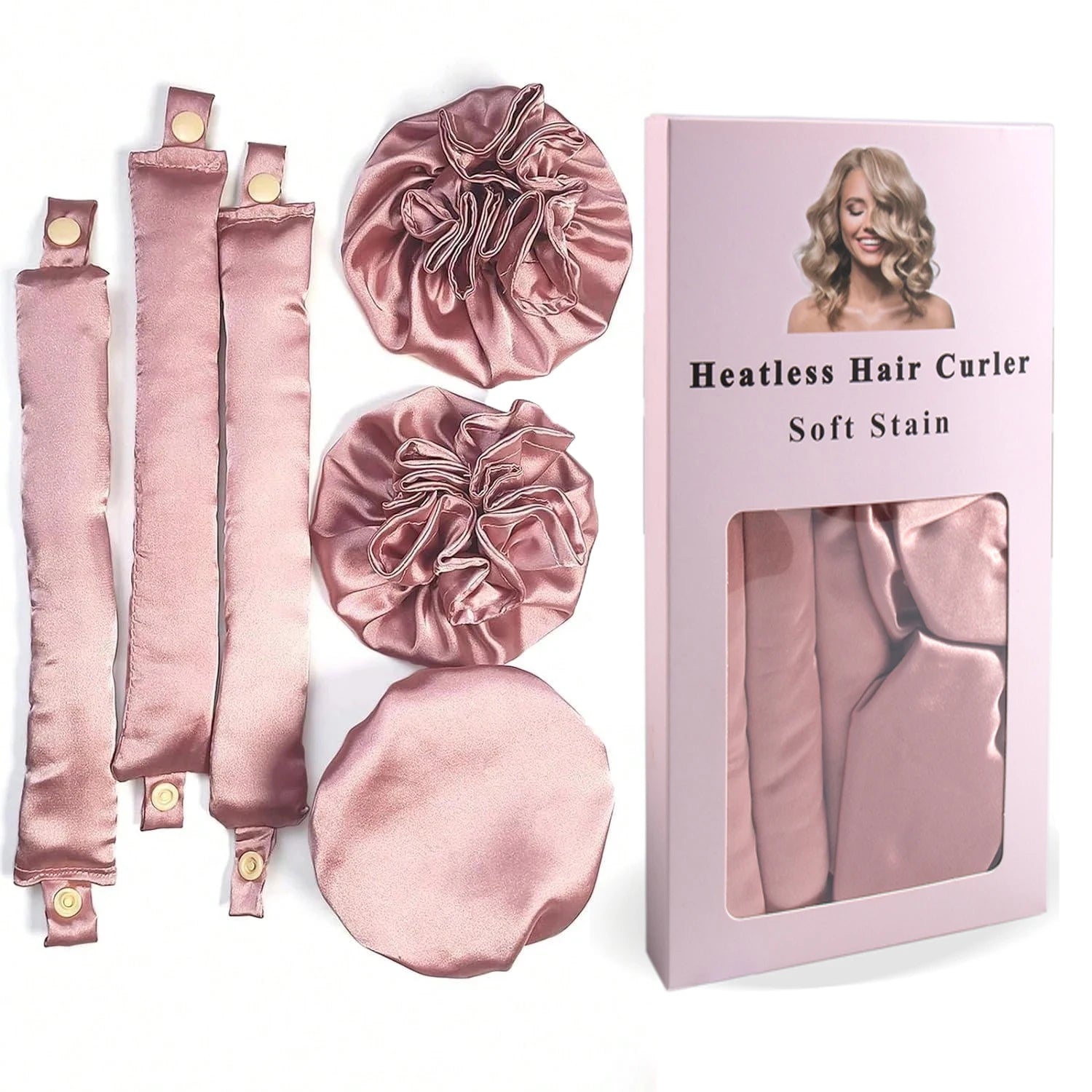 Satin Heatless Hair Curlers