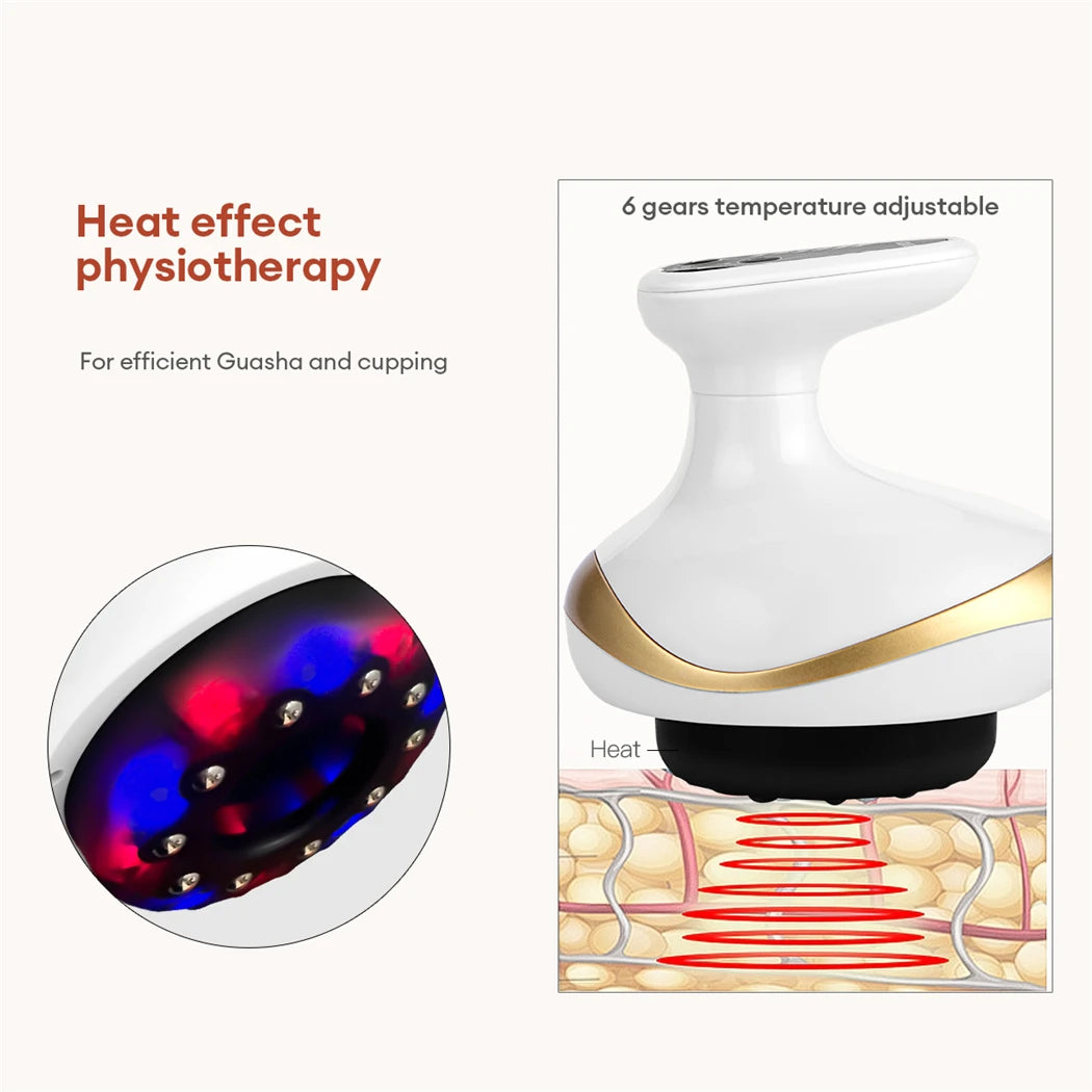 Electric 3-in-1 Body Massager – EMS, Cupping & Guasha with Infrared Heat