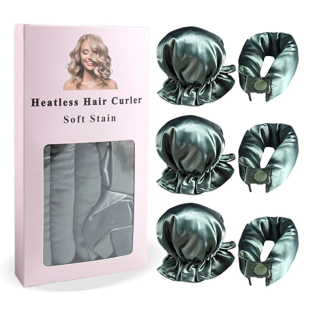 Satin Heatless Hair Curlers