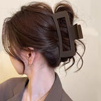 Matte Chocolate Hair Claw Clip
