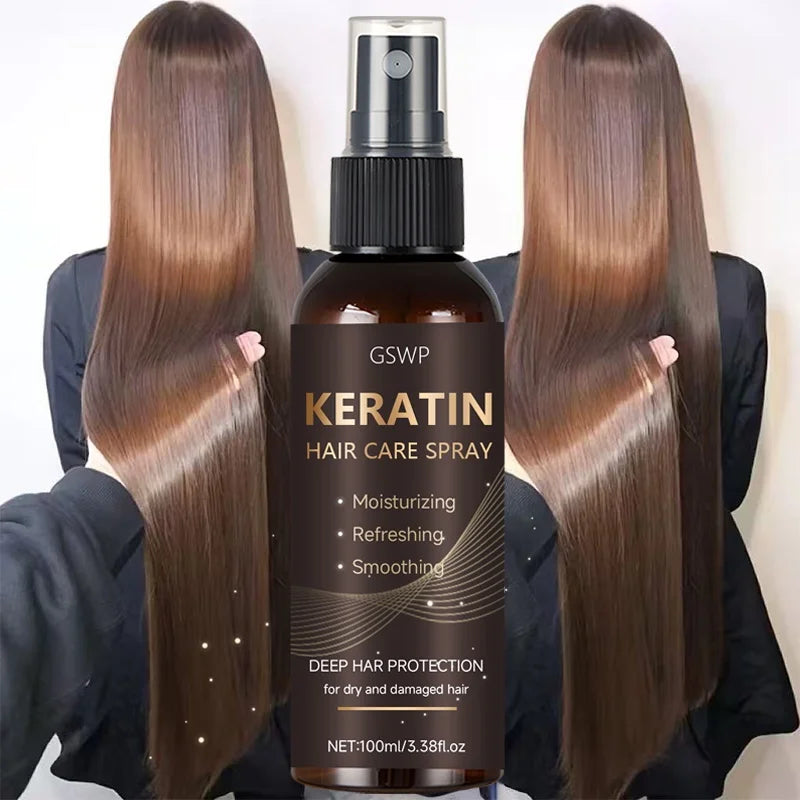 Keratin Silk Mist – Argan & Castor Oil Instant Shine Spray