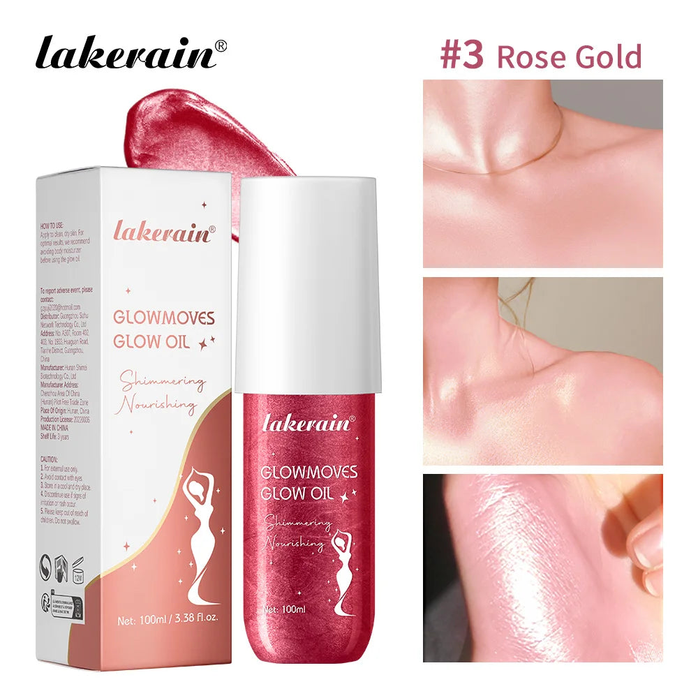 Lakerain Glow Oil Shimmering Body Moisturizer 100ml