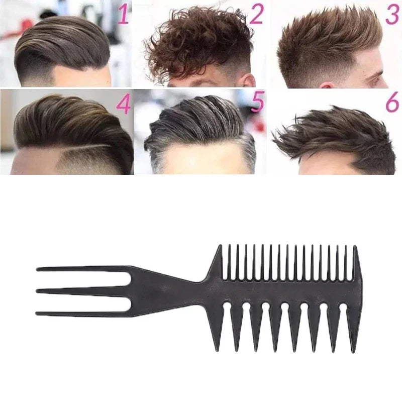 Professional Double-Sided Fishbone Comb – Men's Styling