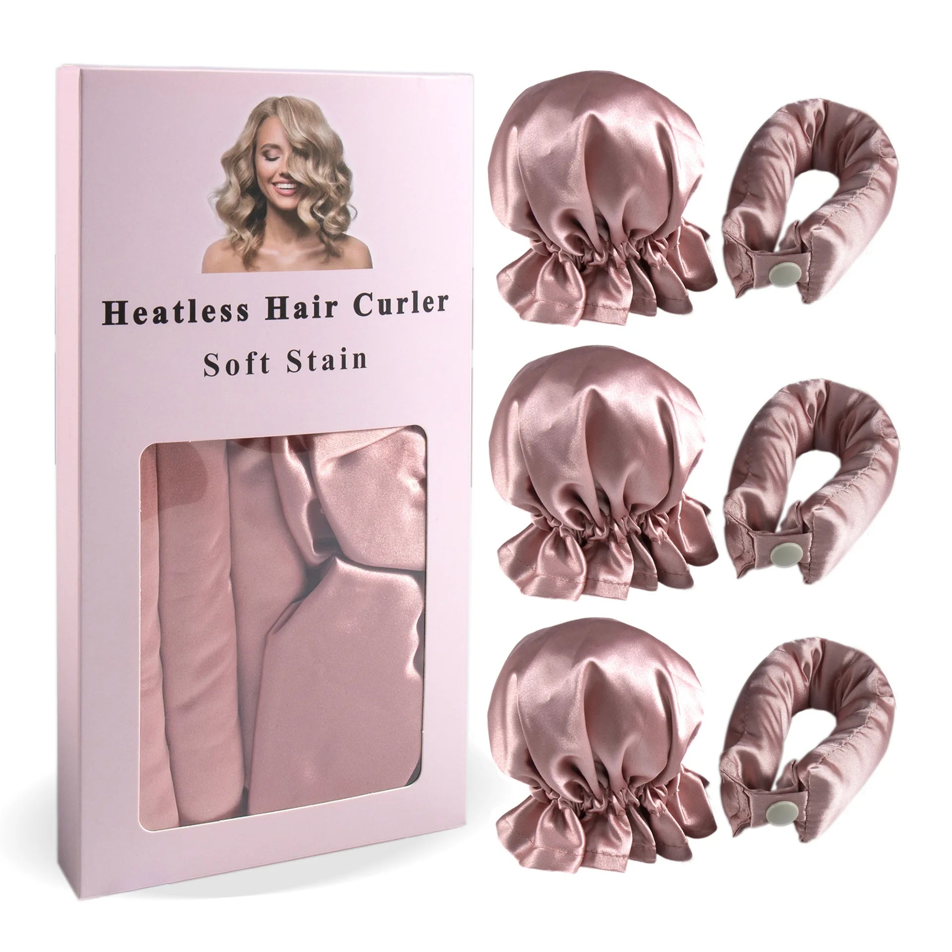 Satin Heatless Hair Curlers
