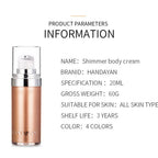 HANDAIYAN Shimmer Body Cream Liquid Face & Body Highlighter