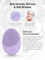 Sonic Silicone Facial Cleansing Brush & Massager