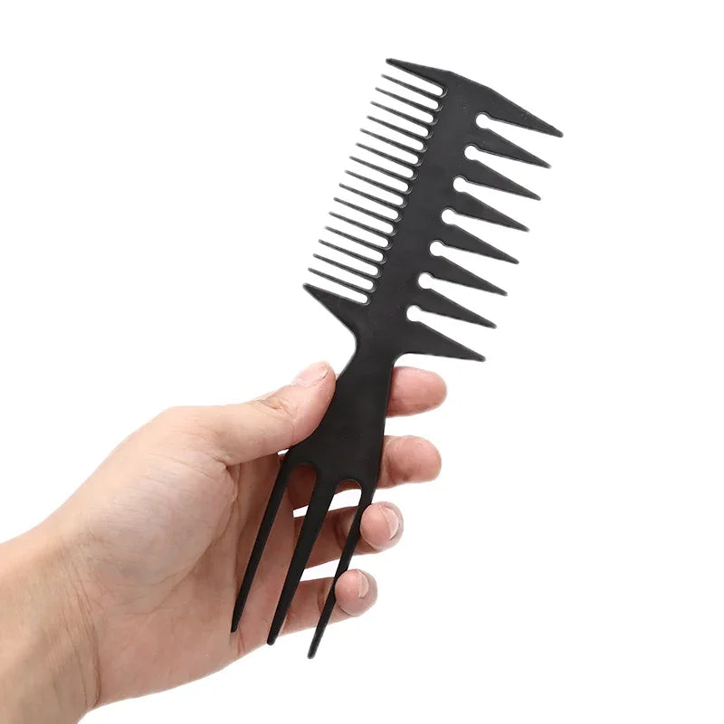 Professional Double-Sided Fishbone Comb – Men's Styling