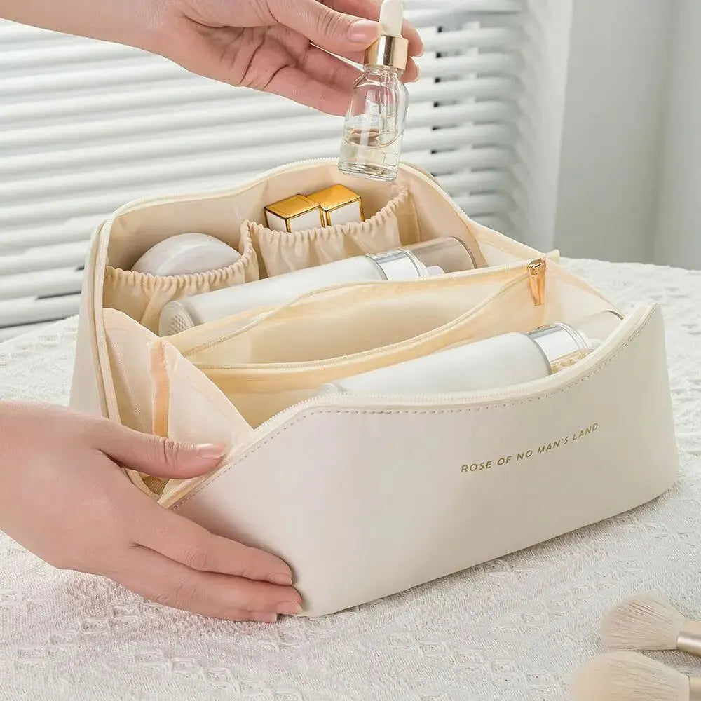 Elegant Travel Makeup Organizer & Vanity Bag