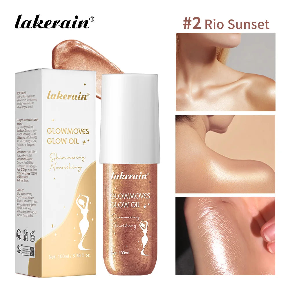 Lakerain Glow Oil Shimmering Body Moisturizer 100ml