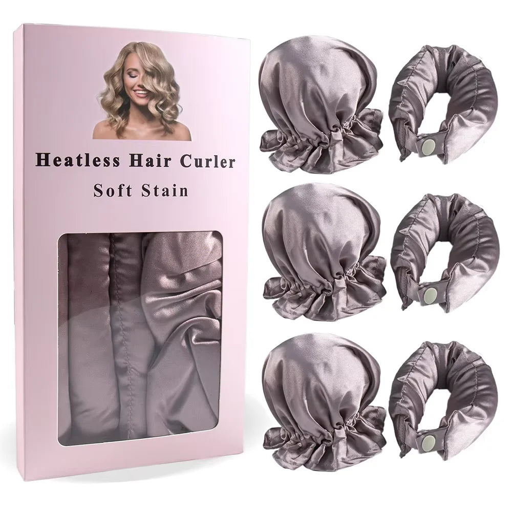Satin Heatless Hair Curlers